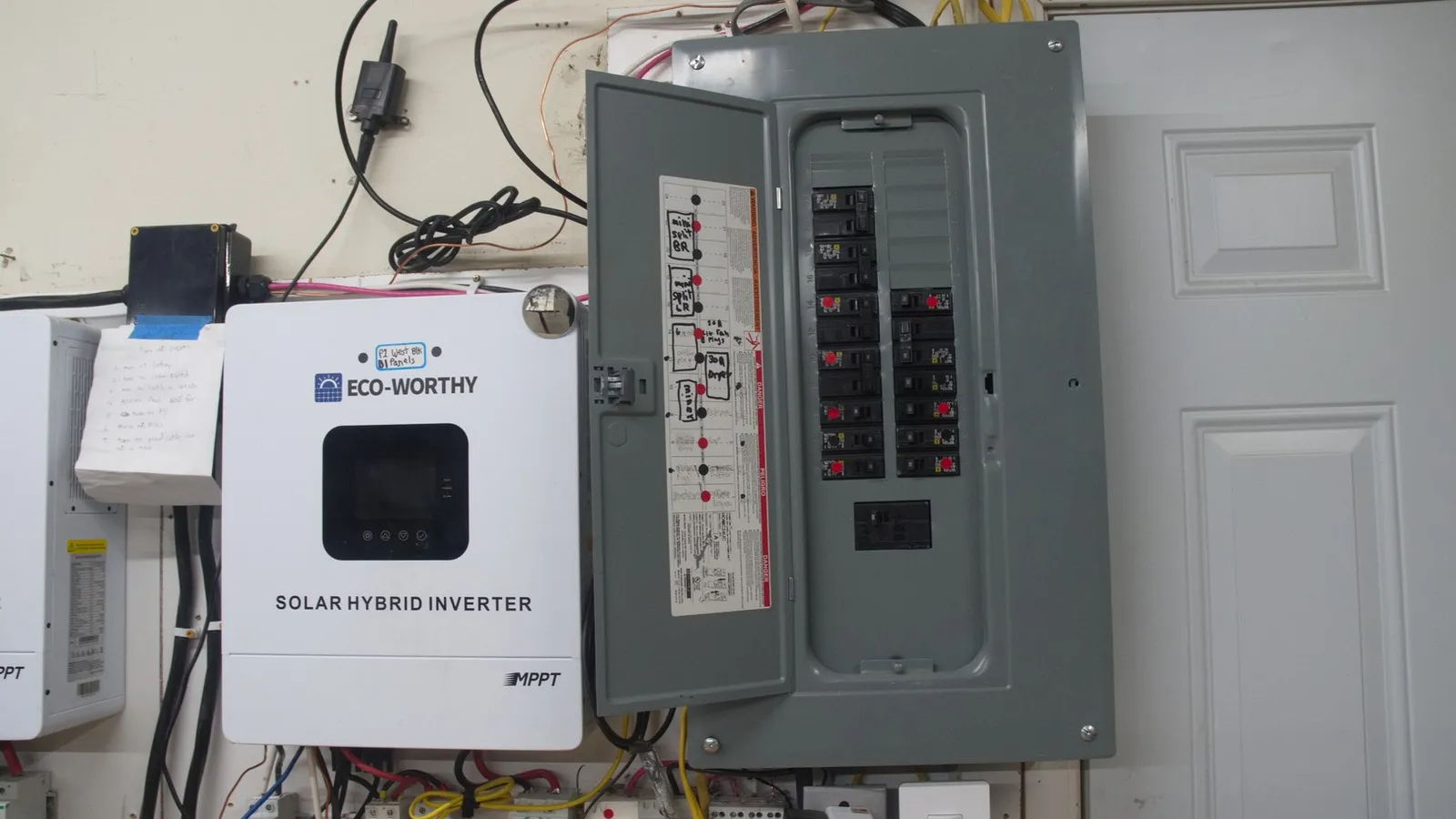 May 2024 Homeline 100 Amp Indoor Main Breaker Box Circuit Breaker Load Center sends power throughout the house.